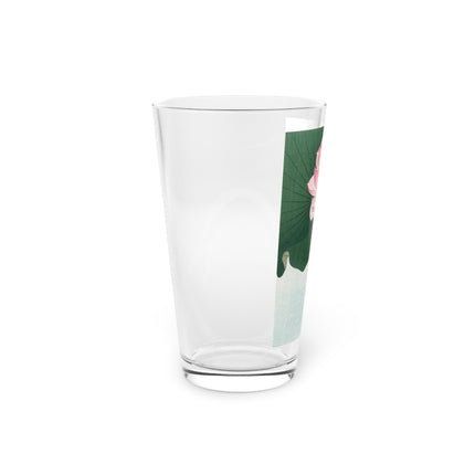 Blooming Lotus Flowers by Ohara Koson Glass, 16oz