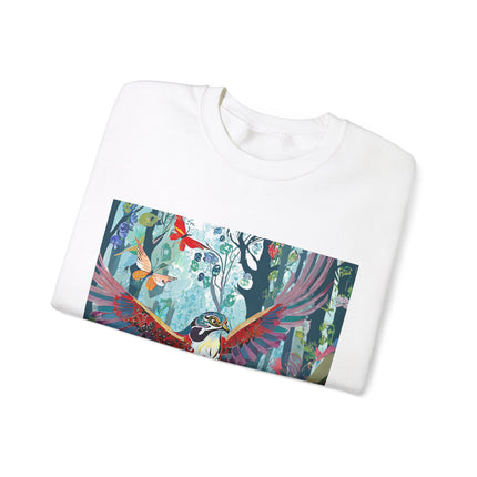 Colorful Raptor Unisex Heavy Blend™ Crewneck Sweatshirt