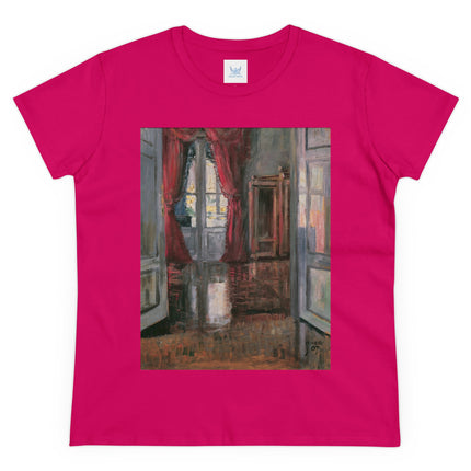 View into an Apartment by Egon Schiele Women's Midweight Cotton Tee