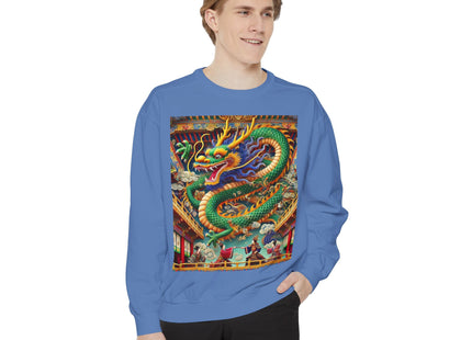 Tibetan Dragon Over Kabuki Duel Sweatshirt