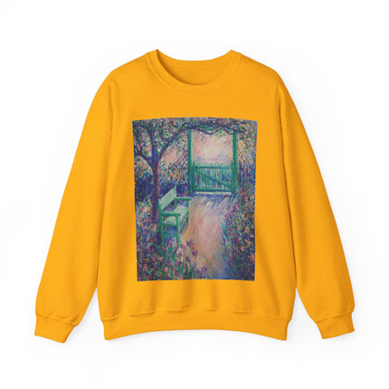 The Artist’s Garden (The Green Chair) by Theodore Earl Butler Heavy Blend™ Crewneck Sweatshirt
