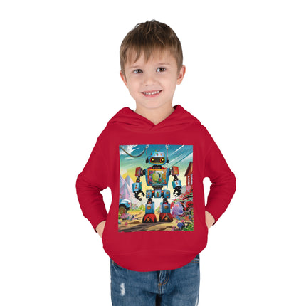 The Rusty Robot Toddler Pullover Fleece Hoodie