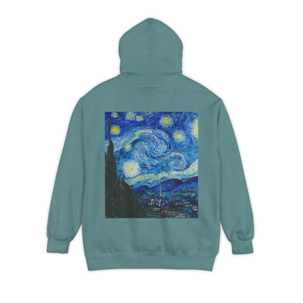 The Starry Night by Vincent Van Gogh Unisex Garment-Dyed Hoodie