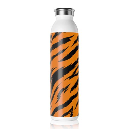 Classic Tiger Print Slim Water Bottle