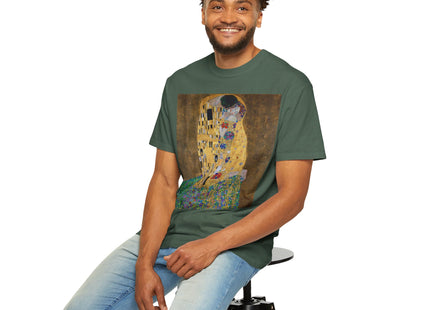 The Kiss by Gustav Klimt Unisex Garment-Dyed T-shirt