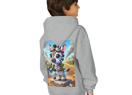 Zebra Lookout Youth Heavy Blend Hooded Sweatshirt