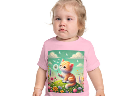 Kitten’s Whispers of Spring Baby Short Sleeve T-Shirt