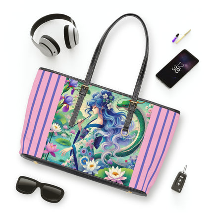 Fairy of the Koi Pond PU Leather Shoulder Bag