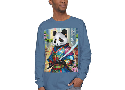 Cyberpunk Samurai Garment-dyed Long Sleeve T-Shirt