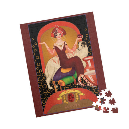 January & Garnet (from the Gem Series) by Sofia Chiostri Puzzle (110, 252, 500-piece)