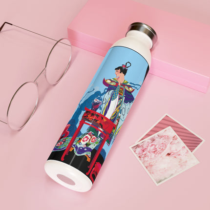 A Visual Journey by Umberto Brunelleschi Slim Water Bottle
