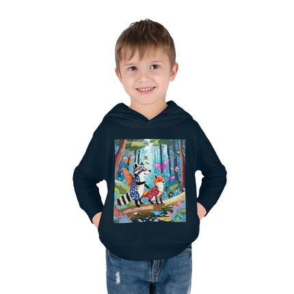 Whimsical Woodland Toddler Pullover Fleece Hoodie