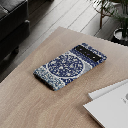 Blue Flower Pattern by Owen Jones Phone Cases