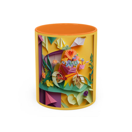 Origami Bicycle Colorful Mugs (11oz, 15oz)