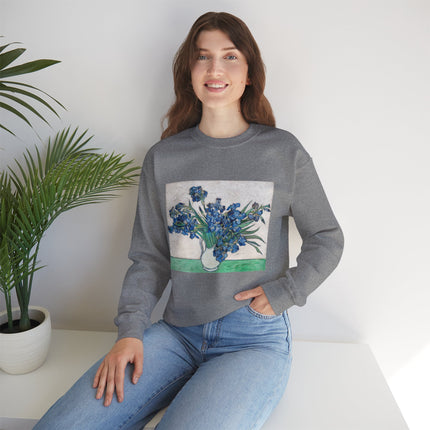 Irises by Vincent Van Gogh Heavy Blend™ Crewneck Sweatshirt