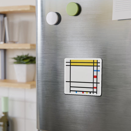 Place de la Concorde by Piet Mondrian Die-Cut Magnets (5 Sizes)