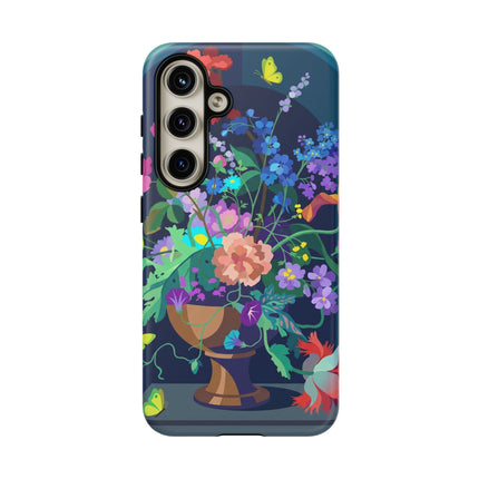 Midnight Floral Reverie Phone Case – Vibrant Bloom & Enchanted Beauty