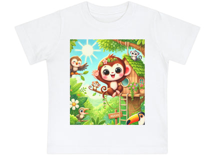 Monkey Treehouse Adventure Baby Short Sleeve T-Shirt