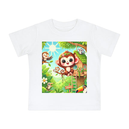 Monkey Treehouse Adventure Baby T-Shirt – Playful Jungle Fun & Everyday Comfort