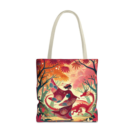 The Dragon Fairy’s Dance Tote Bag – Enchanted Grace & Spring Magic