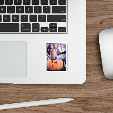 The Startled Pumpkin Die-Cut Stickers (5 Sizes)
