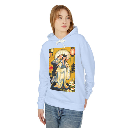 Golden Embrace Couple Hoodie