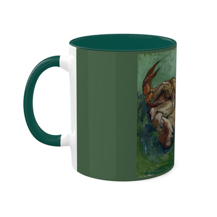 Crab on its Back by Vincent Van Gogh Colorful Mugs, 11oz