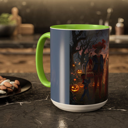 ♥️🎃 The Queen Of Hearts Halloween Masquerade Colorful Mug – Royal Halloween Fantasy