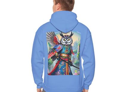 Cyberpunk Samurai Owl – Heavy Blend™ Hooded Sweatshirt