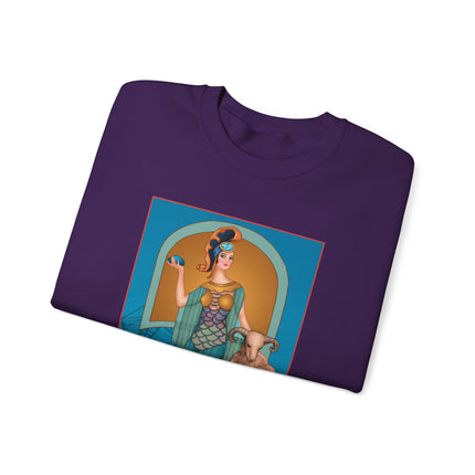 March & Aquamarine (Gem Series) by Sofia Chiostri Unisex Heavy Blend™ Crewneck Sweatshirt