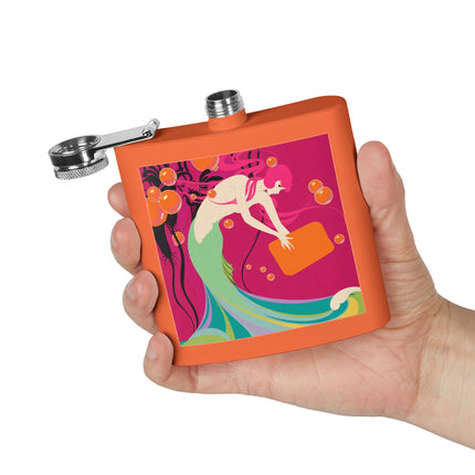 Mermaid Dive Flask – Vibrant Waves & Playful Charm