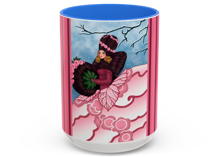 Winter Rose Empress Colorful Mugs (11oz, 15oz)