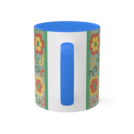 Examples of Chinese Ornament, Pl.09 by Owen Jones Colorful Mugs, 11oz