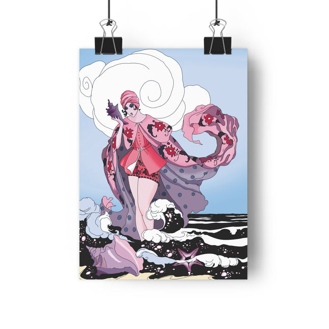 Goddess of the Swirling Sea Giclée Art Print