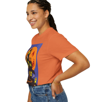 Halloween Night at the Haunted House Unisex Garment-Dyed T-shirt