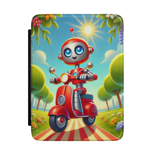 The Traveling Robot Kindle Cover – Adventure, Curiosity & Playful Discovery