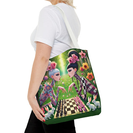 The Spring Gambit: A Fairy’s Move Tote Bag – Whimsical Chess & Spring Magic