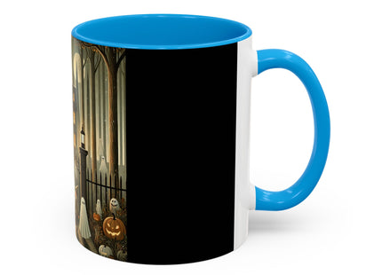 Ghostly Welcome – A Halloween Night Colorful Mugs (11oz, 15oz)