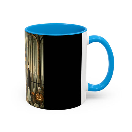 Ghostly Welcome – A Halloween Night Colorful Mugs (11oz, 15oz)