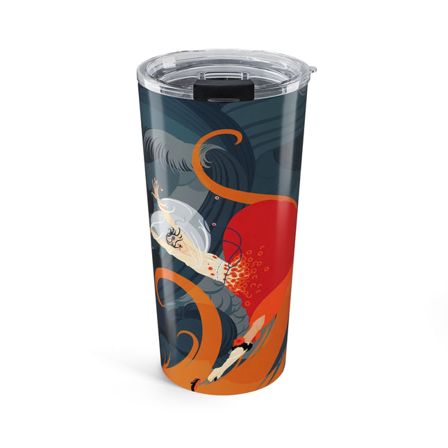 Flame of the Tempest 20oz Tumbler – Fiery Storm & Dramatic Elegance