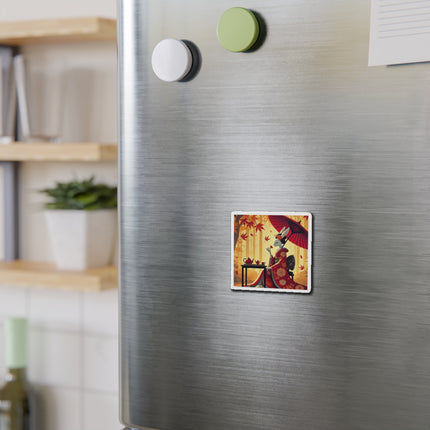 Theatrical Harvest Rabbit Die-Cut Magnets (5 Sizes)