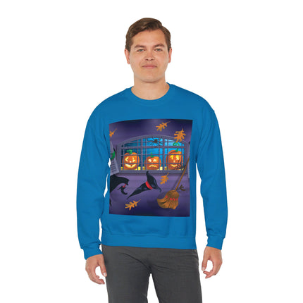 Whimsical Halloween Mischief Unisex Heavy Blend™ Crewneck Sweatshirt