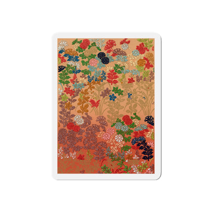 Japanese Flower Pattern by G.A. Audsley Die-Cut Magnets (5 Sizes)