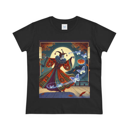 Court Magician with Ghost Butterflies Cotton Tee
