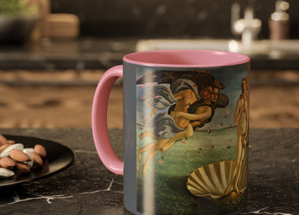 Birth of Venus by Sandro Botticelli Colorful Mugs (11oz, 15oz)