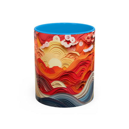 Vibrant Sunrise Sky Colorful Mugs (11oz, 15oz)