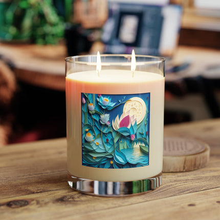 Ethereal Moonlit Lake Scented Candle - Full Glass, 11oz - The White Tea & Fig, The Lavender & Sage, and The Ocean Mist & Moss