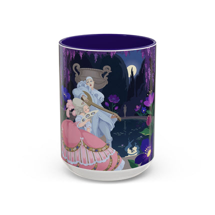 The Moonlit Garden Serenade Colorful Mugs – Art Deco Musical Elegance