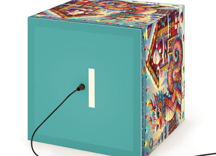 Playful Dragon's Christmas Light Cube Lamp