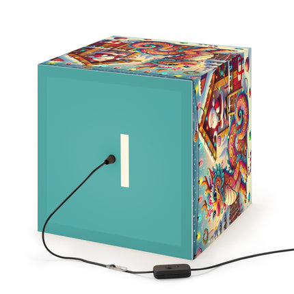 Playful Dragon's Christmas Light Cube Lamp